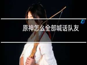 原神怎么全部喊话队友