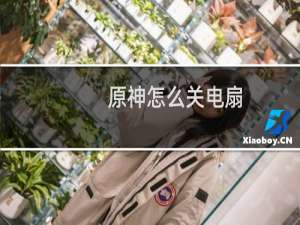 原神怎么关电扇