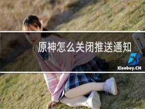 原神怎么关闭推送通知
