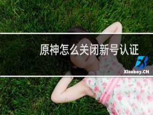 原神怎么关闭新号认证