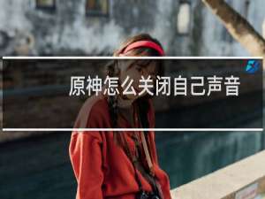 原神怎么关闭自己声音