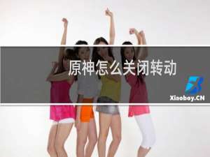 原神怎么关闭转动