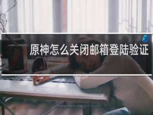 原神怎么关闭邮箱登陆验证