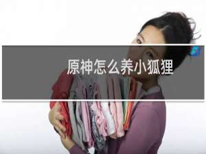 原神怎么养小狐狸