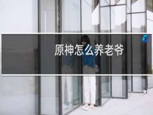 原神怎么养老爷