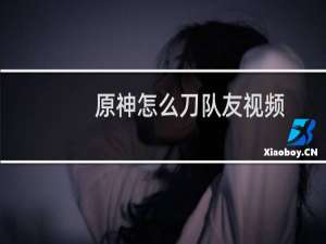 原神怎么刀队友视频