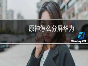 原神怎么分屏华为