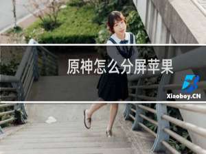 原神怎么分屏苹果