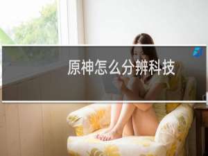 原神怎么分辨科技