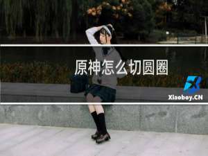 原神怎么切圆圈