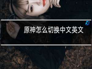 原神怎么切换中文英文
