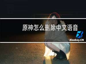 原神怎么删除中文语音