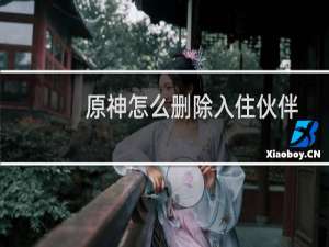 原神怎么删除入住伙伴