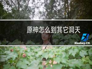 原神怎么到其它洞天