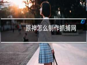 原神怎么制作抓捕网