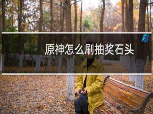 原神怎么刷抽奖石头