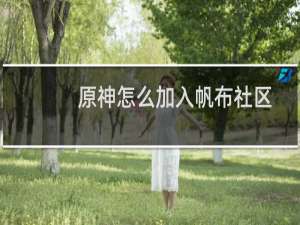 原神怎么加入帆布社区
