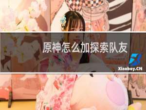 原神怎么加探索队友