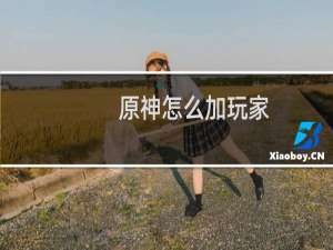 原神怎么加玩家