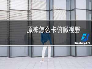 原神怎么卡俯瞰视野