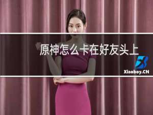 原神怎么卡在好友头上