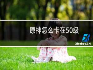 原神怎么卡在50级