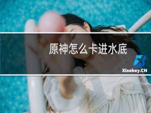原神怎么卡进水底