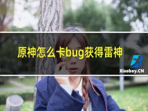 原神怎么卡bug获得雷神