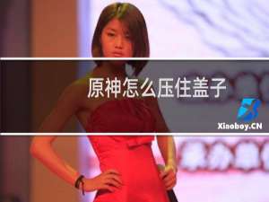 原神怎么压住盖子