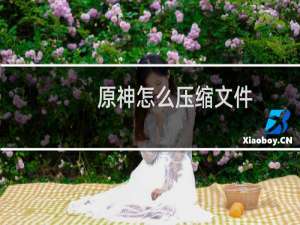 原神怎么压缩文件