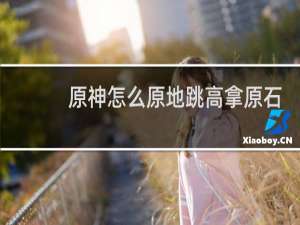 原神怎么原地跳高拿原石