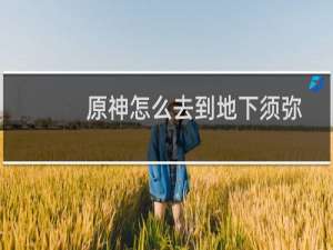 原神怎么去到地下须弥