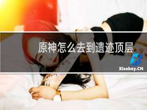 原神怎么去到遗迹顶层