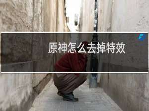 原神怎么去掉特效