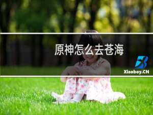 原神怎么去苍海