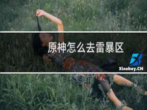 原神怎么去雷暴区