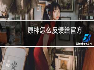 原神怎么反馈给官方