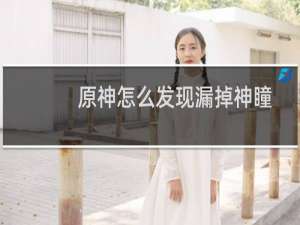 原神怎么发现漏掉神瞳