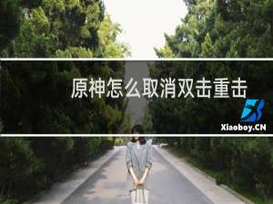 原神怎么取消双击重击