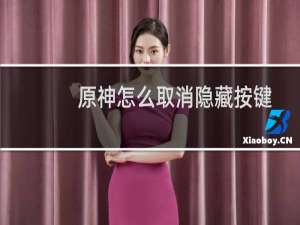 原神怎么取消隐藏按键