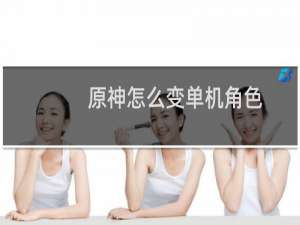 原神怎么变单机角色