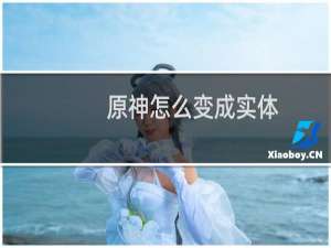 原神怎么变成实体