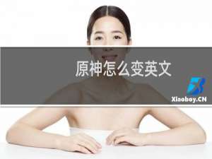 原神怎么变英文