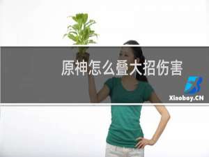 原神怎么叠大招伤害