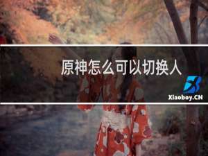 原神怎么可以切换人