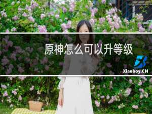 原神怎么可以升等级