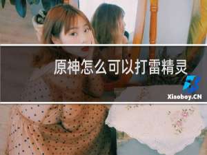 原神怎么可以打雷精灵