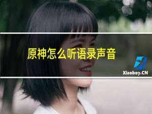 原神怎么听语录声音