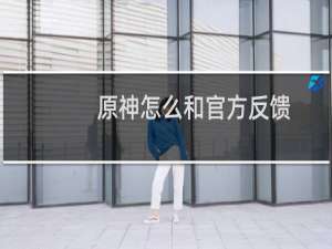 原神怎么和官方反馈