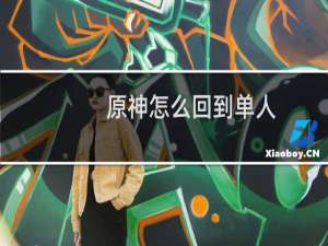 原神怎么回到单人